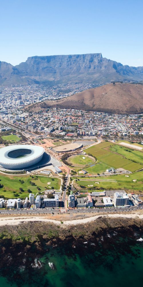 Car on Cape Town road