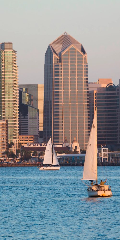 San Diego cityscape and transport