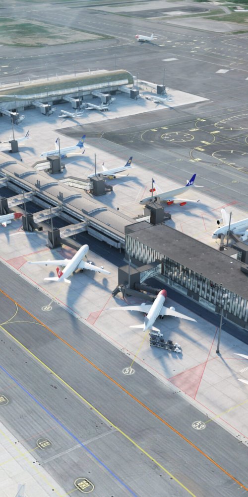 Driving near Oslo Airport