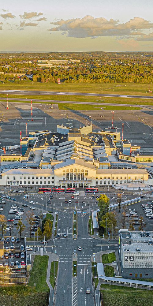 Scenic route from Vilnius Airport
