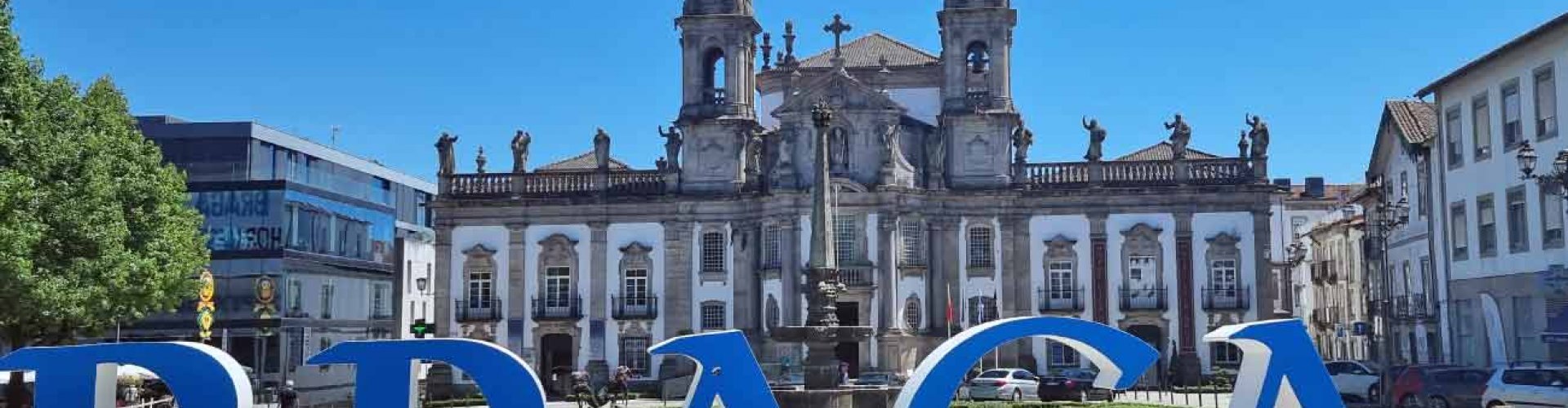 Scenic road in Braga, Portugal