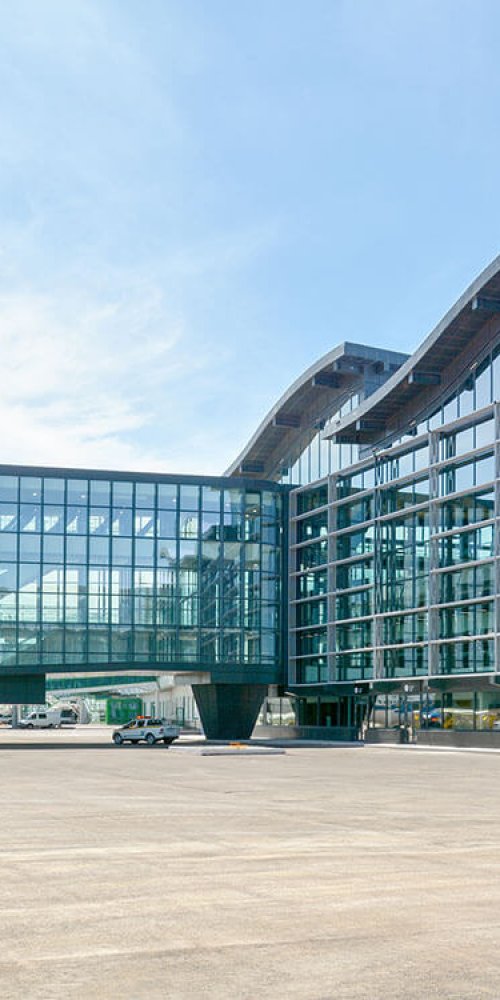 Driving near Astana Airport