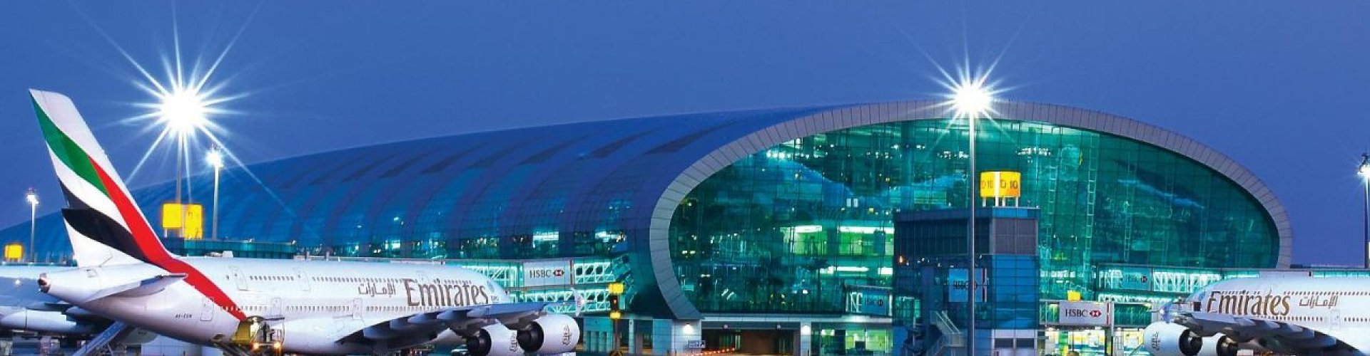 Dubai skyline at sunset