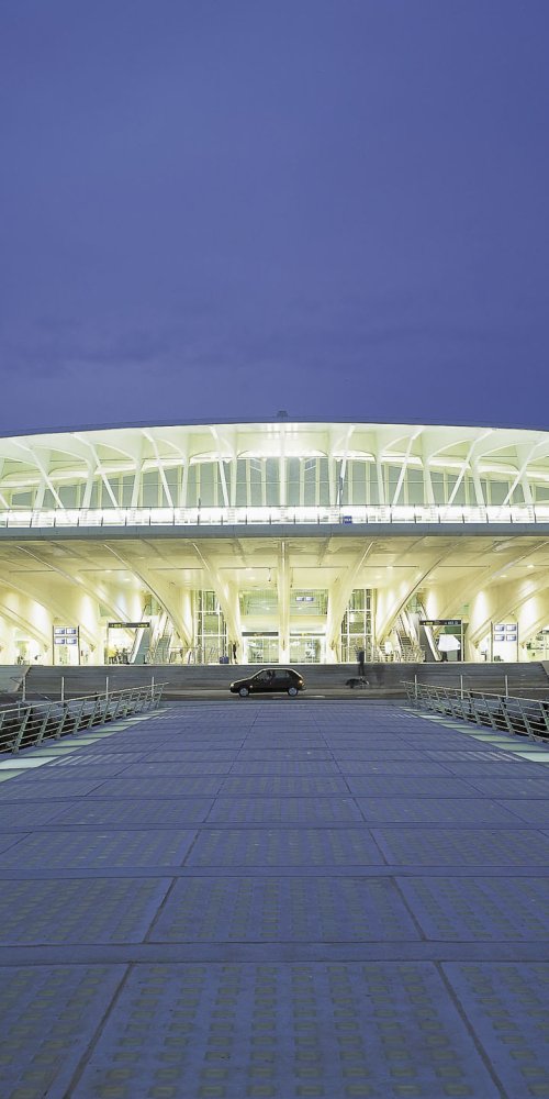 Driving near Bilbao Airport