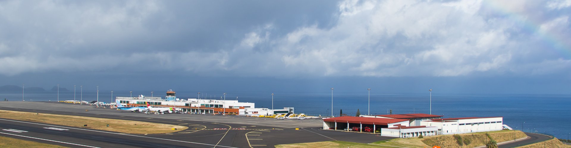 Scenic road along Madeira coastline